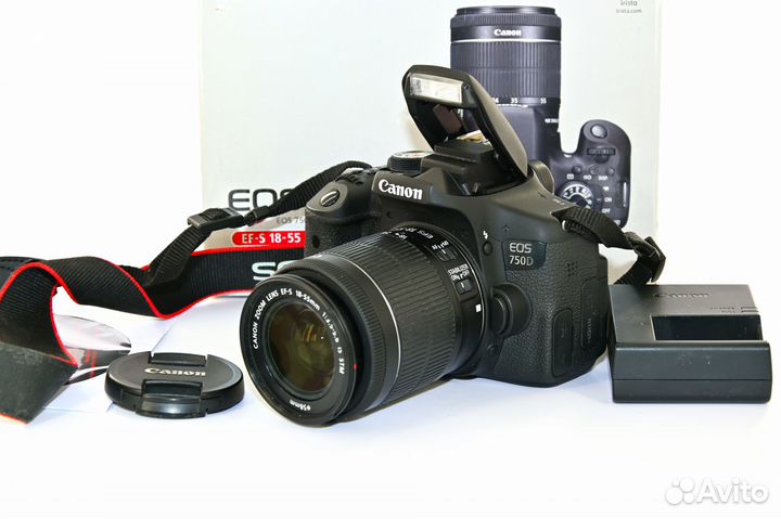 Canon EOS 750D/T6i 24.0MP цифрозеркалка Kit 18-55