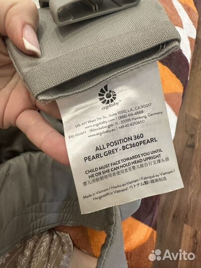 Эргорюкзак ergobaby 360