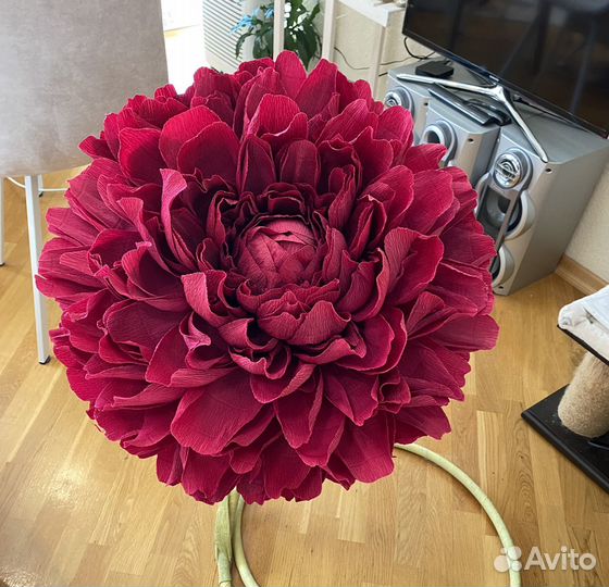 Цветы из бумаги ростовые