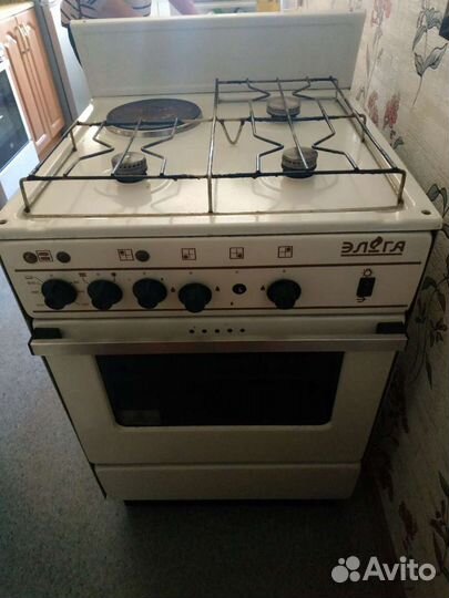 Плита газовая с электрической духовкой эльга