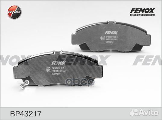 Колодки тормозные дисковые BP43217 fenox