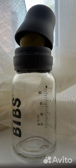 Бутылочка bibs стекло 110мл