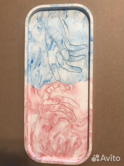 Подставка декор для дома и интерьера из гипса