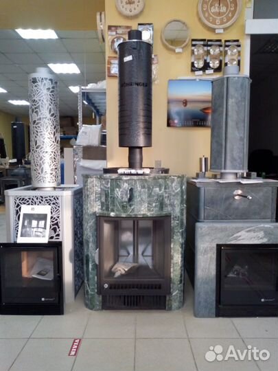 Печь для бани Макси с закрытой каменкой