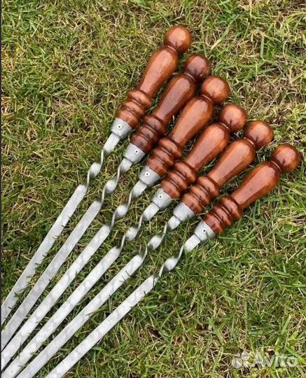 Шампуры с деревянной ручкой