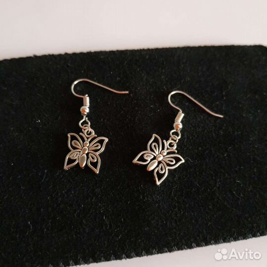 Серьги бабочки