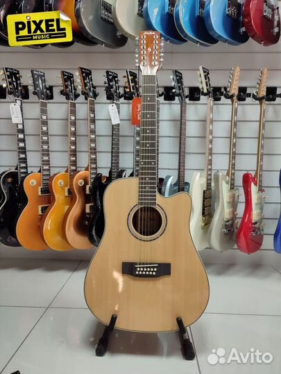 Акустическая гитара Harley Benton D-200CE-12NT