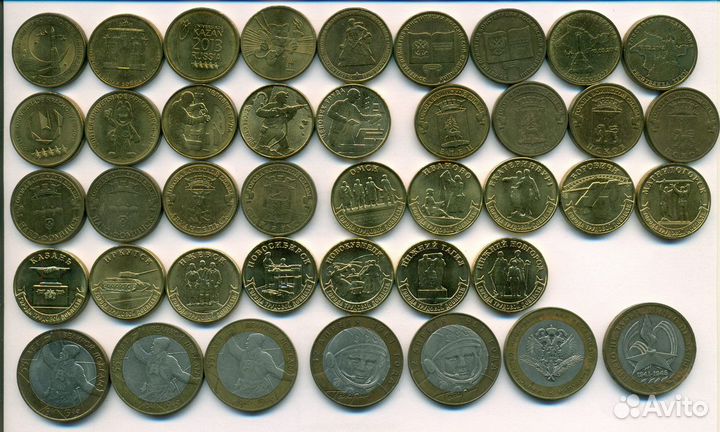 Юбилейные монеты России, от 1 до 25