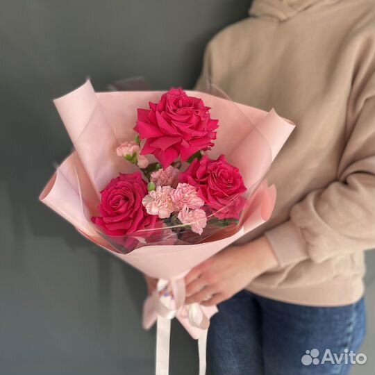 Цветы букеты розы