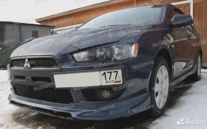 Подиум Mitsubishi Lancer X 10 под гос номер дорест