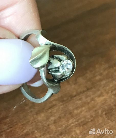 Серьги и кольцо,винтаж, мельхиор