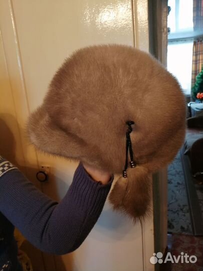 Норковая кепка женская