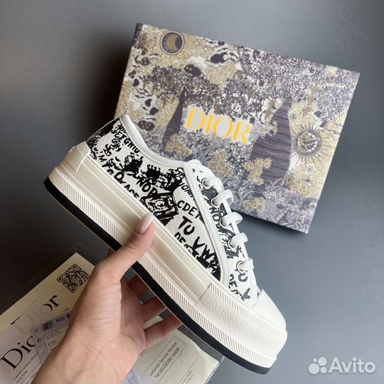 Кеды Christian Dior женские кожаные р.36