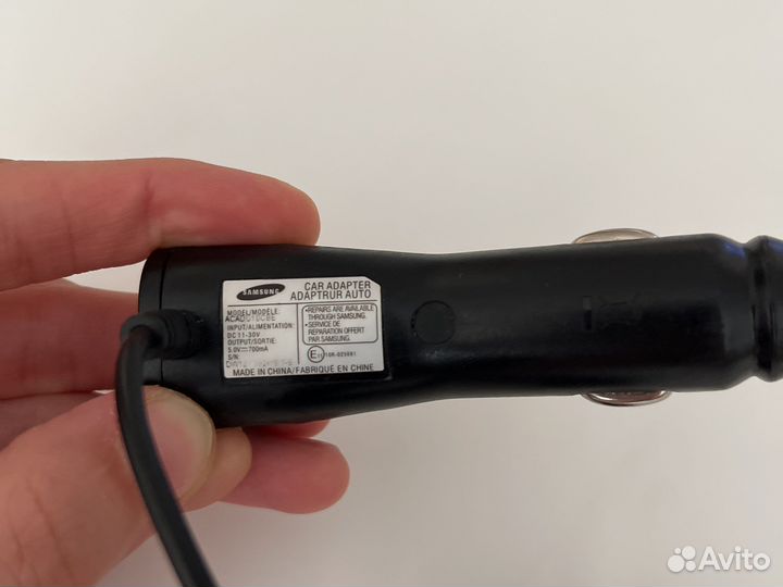 Автомобильная зарядка Samsung micro-usb