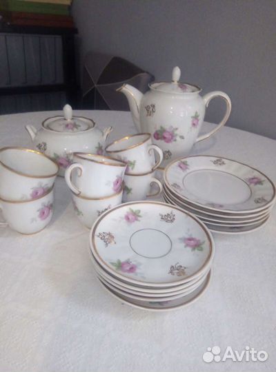 Кофейный набор тонкий фарфор Вербилки