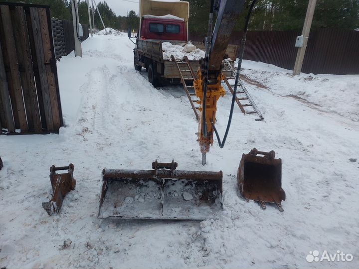 Миниэкскаватор, мини экскаватор, услуги гидромолот