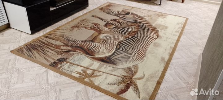 Ковер 2.6х1.8м с зебрами