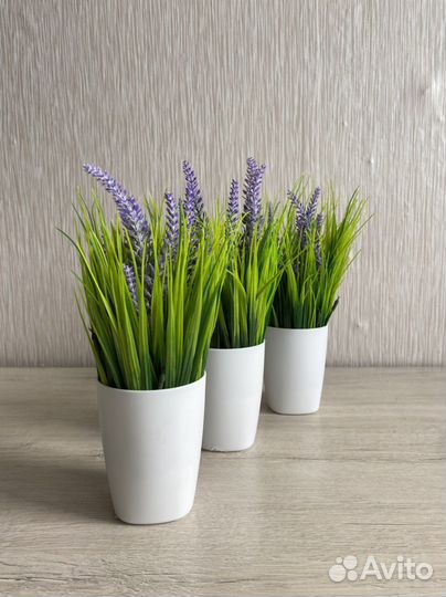 Осока искуственная в кашпо