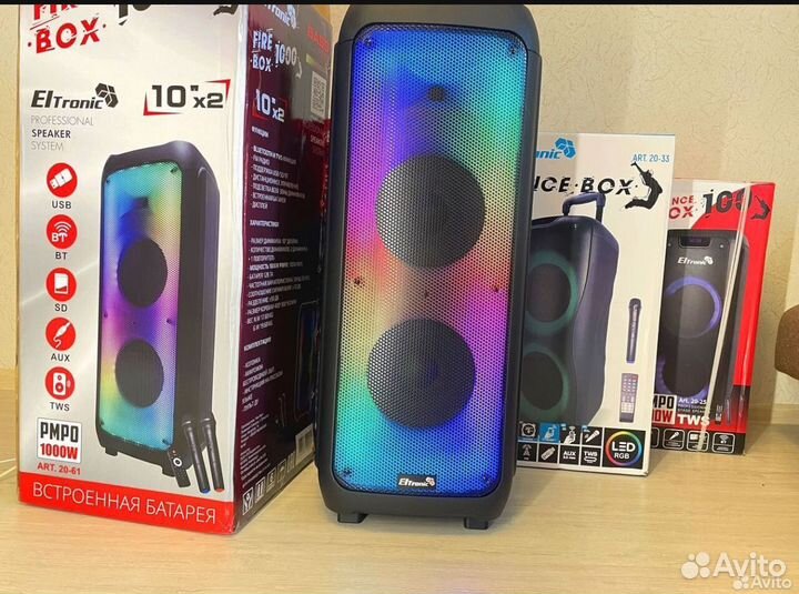 Огромная блютуз колонка