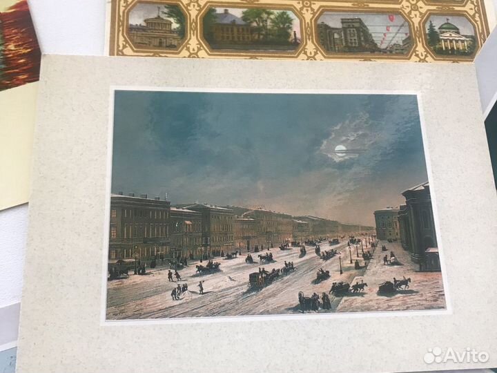 Открытки винтаж и современные с видами Питера