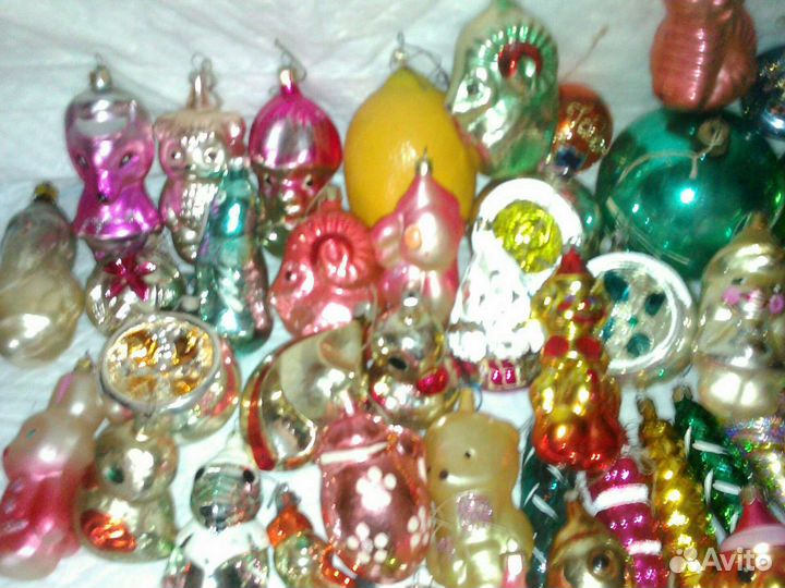 62 елочные игрушки СССР