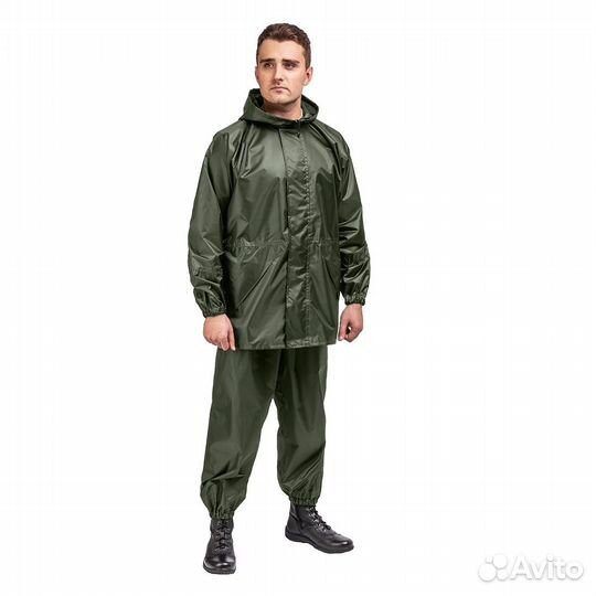 Костюм ветровлагозащитный Походный, цв.зеленый р
