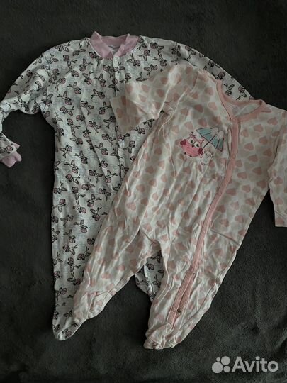 Детские вещи пакетом для девочек от 0 мес