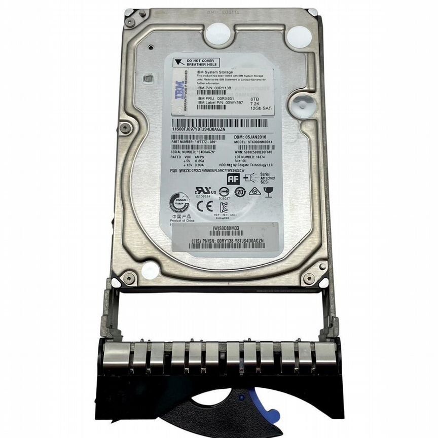 [STORWIZE] Жесткий Диск Ibm 00rx925 6tb Sas 3,5" Hdd Storwize