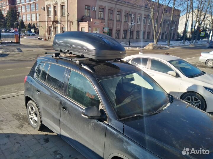 Автобокс пт-Групп 410 литров черный на Tiguan