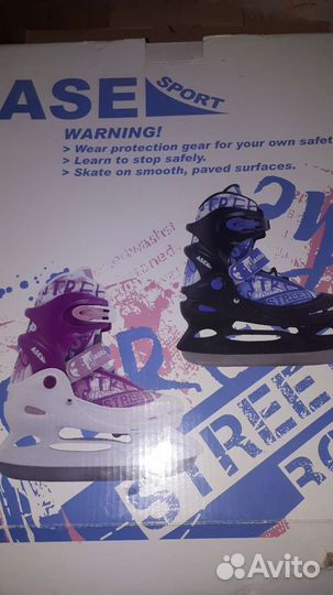 Коньки ASE sport для девочки (р.34-37)
