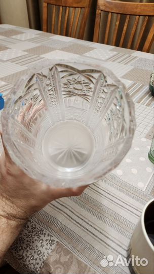 Ваза хрустальная СССР олимпиада