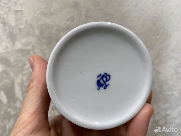 Кружка Ленинград лфз кобальт фарфор СССР