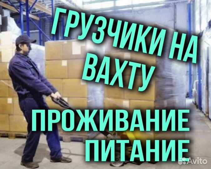 Грузчик вахта + проезд\питание\жилье Курск