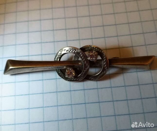 Брошь серебро 875 пробы