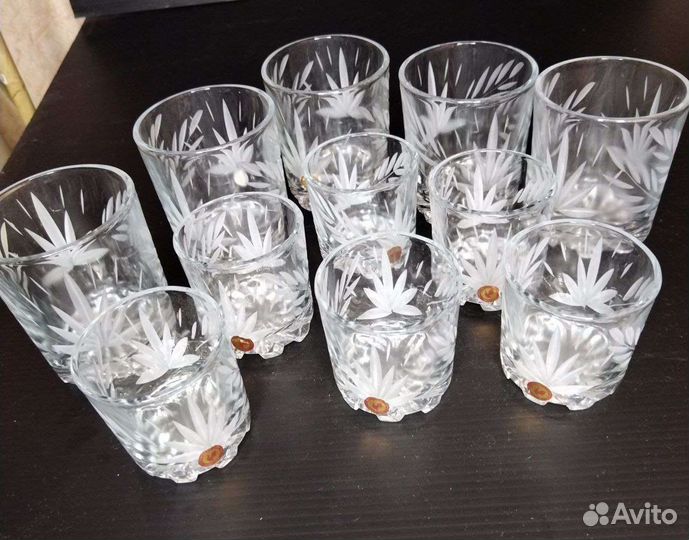 Хрустальные стаканы и стопки Гусь-Хрустальный СССР