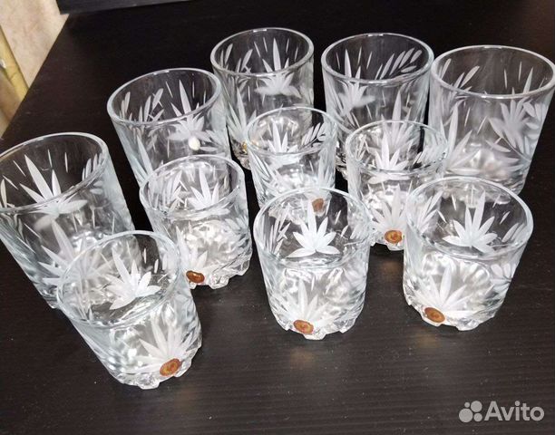 Хрустальные стаканы и стопки Гусь-Хрустальный СССР