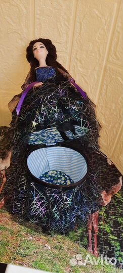 Кукла шкатулка интерьерная кукла