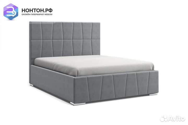 Кровать Пассаж серая