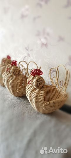 Корзина плетеная Курочка