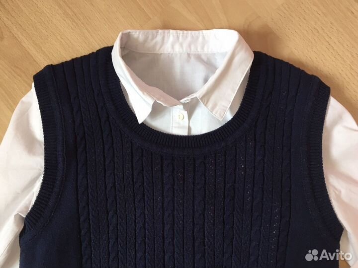 Блузка и жилет 146р