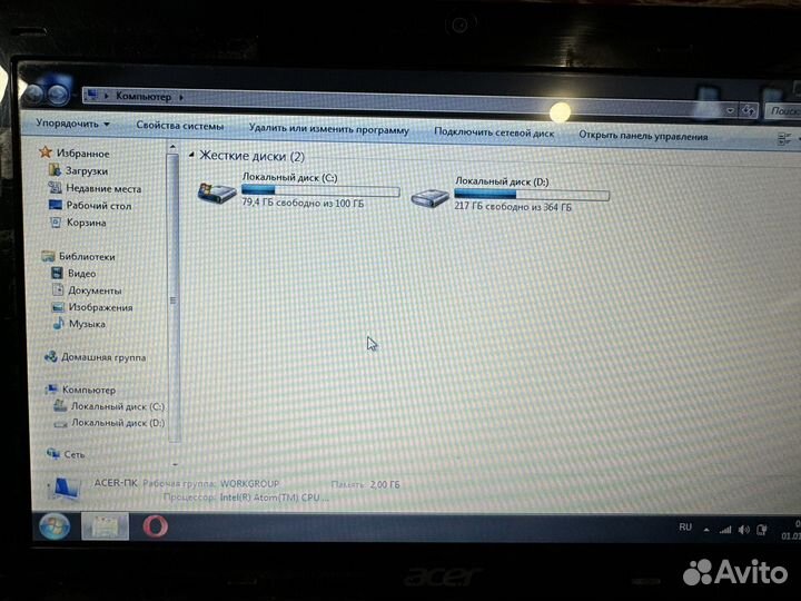 Нетбук acer aspire one
