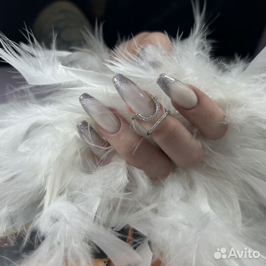 Маникюр с укреплением, наращивание ногтей