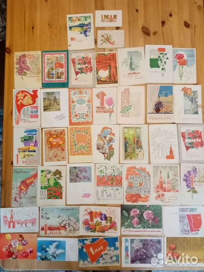 Открытки СССР 60-х к 1Мая. Подписаны