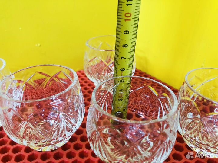 Z.8122 хрустальный стакан (коньячный) 5шт