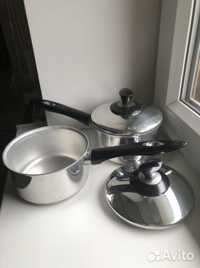 Ковш алюминиевый полированный 1,2л, из ссср.Новый