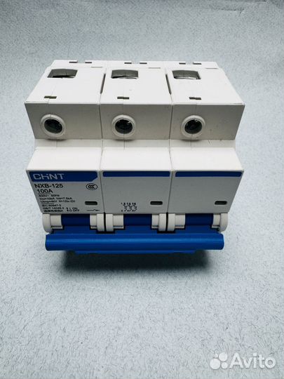 Автоматический выключатель NXB-125 3P 100А 10кА х