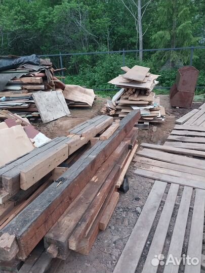 Пиломатериал после разборки