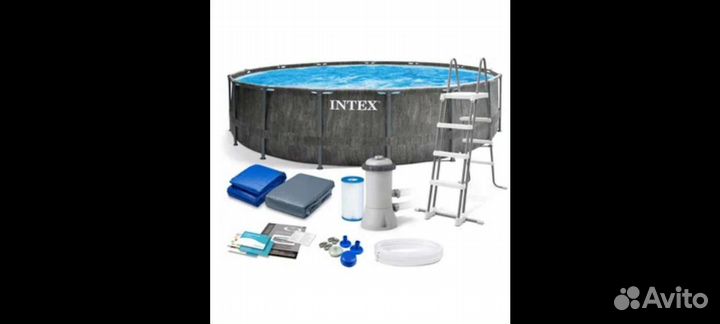 Каркасный бассейн intex бу