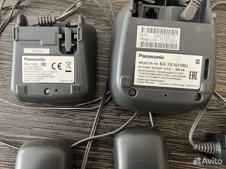 Радиотелефон 2 трубки Panasonic