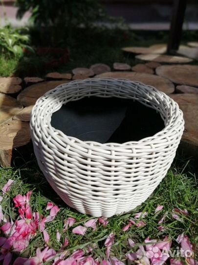 Кашпо из ротанга 12 литров